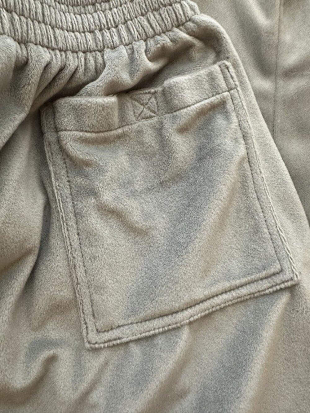 Gray Velour Hoodie & Jogger Set With Drawstring & Embroidered Logo (Sean Jean) - Picture 8 of 11